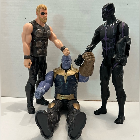 2018 Marvel Avengers Action Figures Thanos Black Panther Thor Hero and Villain - Picture 1 of 9